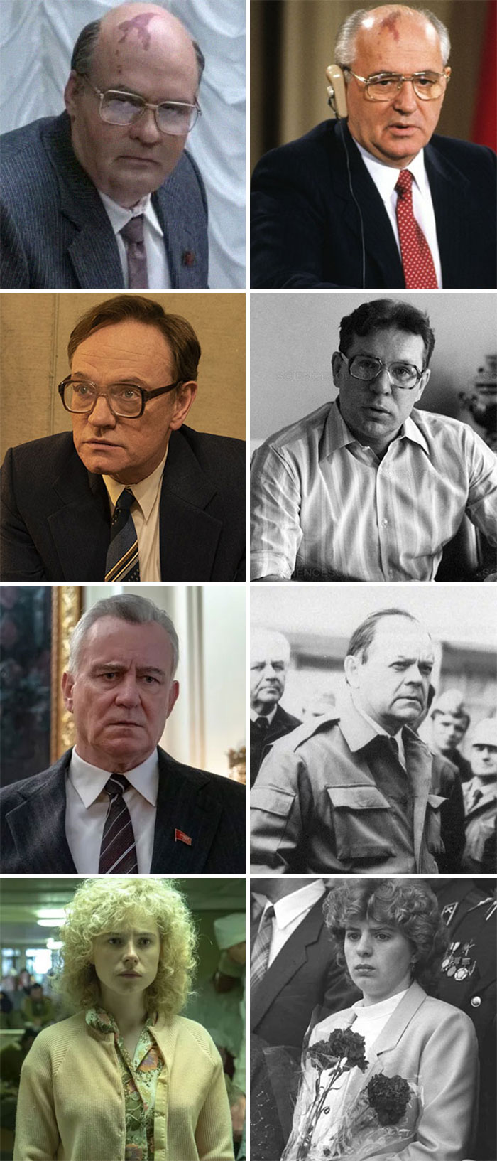 'Chernobyl' Actors vs. The Real-Life People They Played
