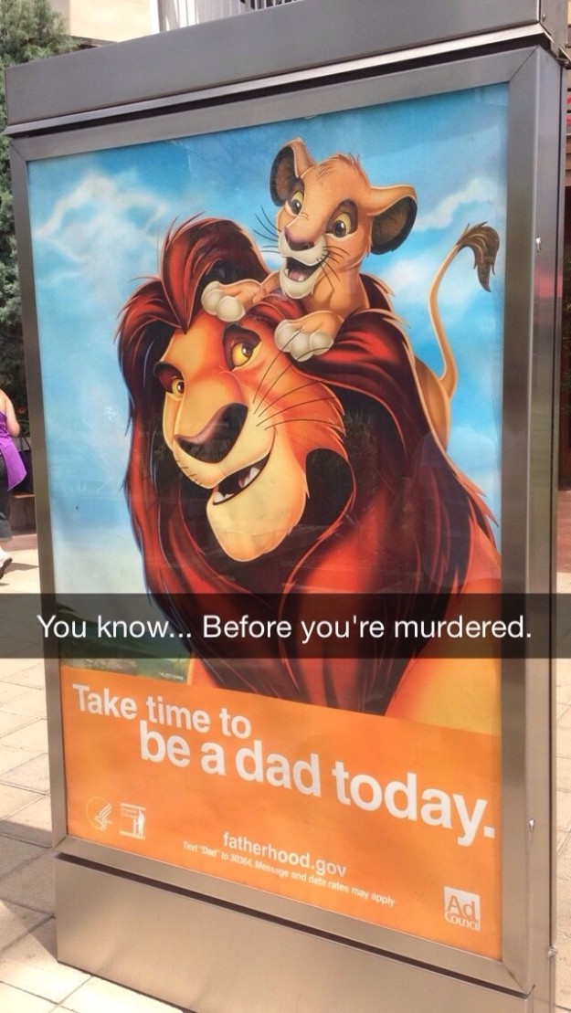 When it got a little too real.