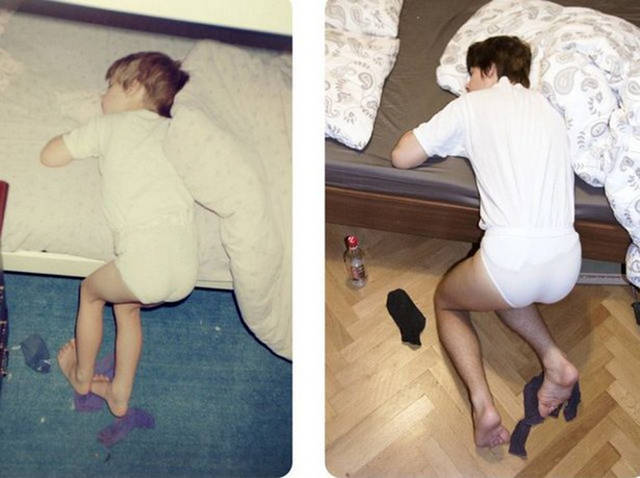 I Bet These People Had A Lot Of Fun While Recreating Their Childhood Photos