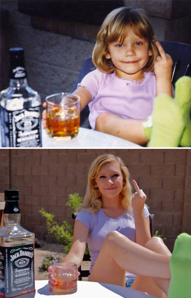 I Bet These People Had A Lot Of Fun While Recreating Their Childhood Photos