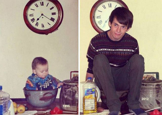 I Bet These People Had A Lot Of Fun While Recreating Their Childhood Photos