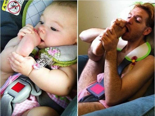 I Bet These People Had A Lot Of Fun While Recreating Their Childhood Photos