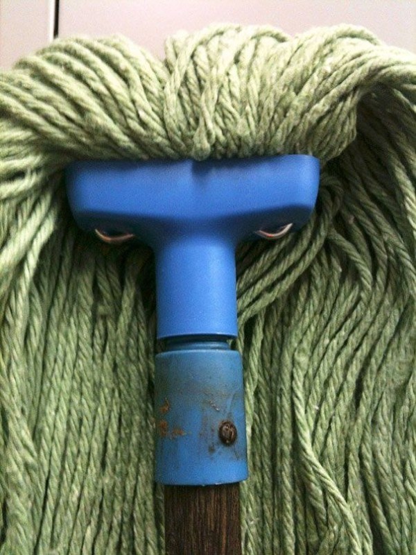 And this mop has seriously mean intentions. It involves you falling on the floor