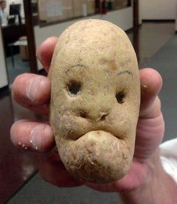 This potato was dug up straight from hell